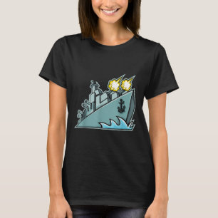 Battleship Aircraft Carrier War Ship Graphic  T-Shirt