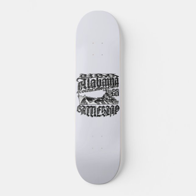 Battleship Alabama 8 1/8" Skateboard (Front)