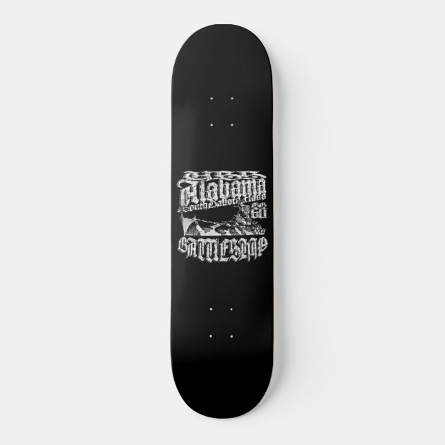 Battleship Alabama 8 1/8" Skateboard (Front)