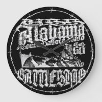 Battleship Alabama Acrylic Wall Clock