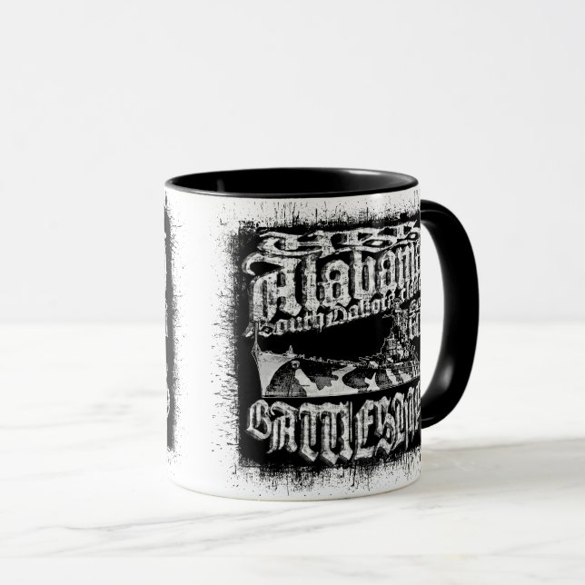 Battleship Alabama Combo Mug (Front Right)