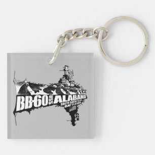 Battleship Alabama Keychain