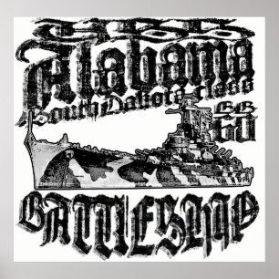 Battleship Alabama Poster