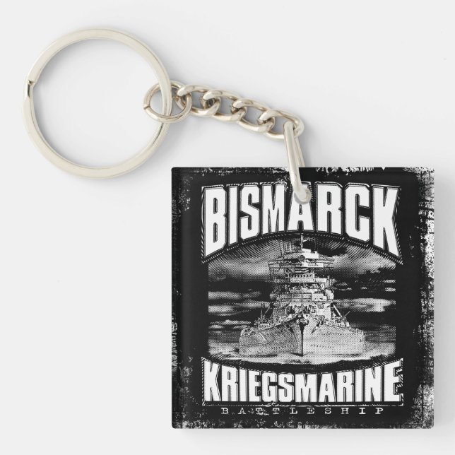 Battleship Bismarck Keychain (Front)