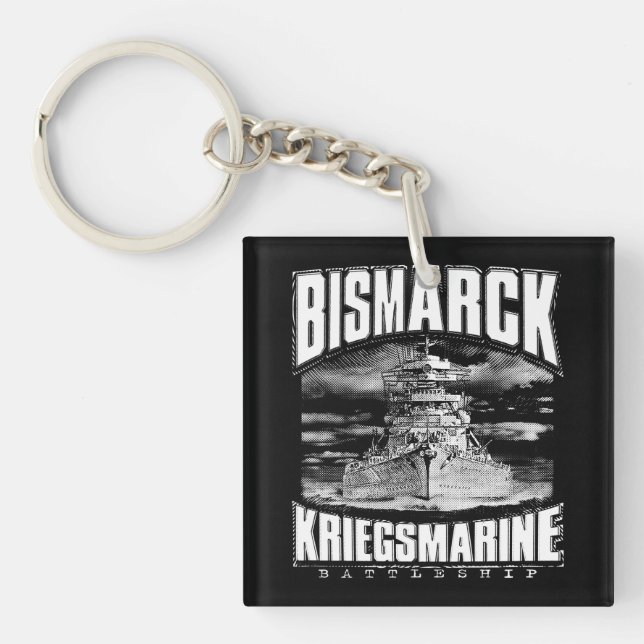 Battleship Bismarck Keychain (Front)