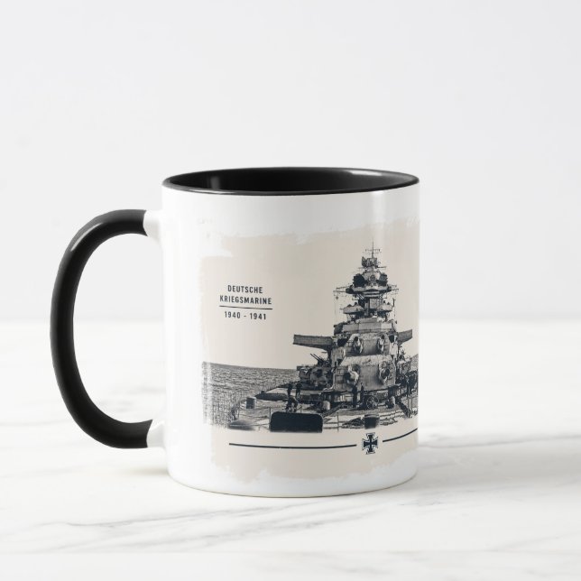 Battleship Bismarck Mug (Left)