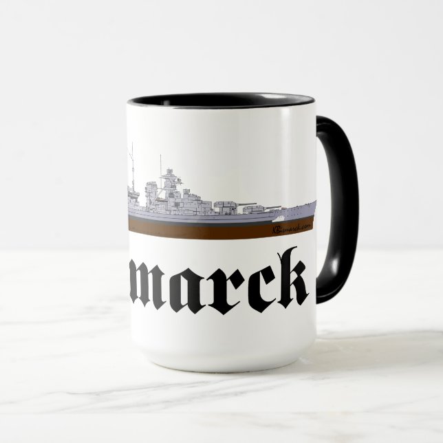 Battleship Bismarck Mug (Front Right)