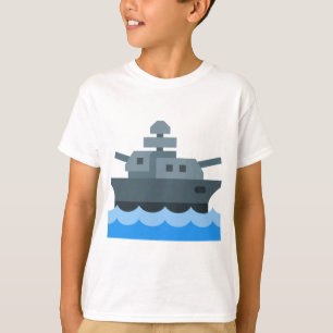 Battleship Cartoon T-Shirt
