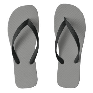  Battleship grey (solid colour)  Flip Flops