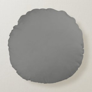  Battleship grey (solid colour)  Round Pillow