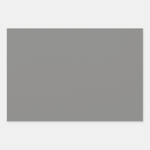 Battleship grey (solid colour) Wrapping Paper Sheet