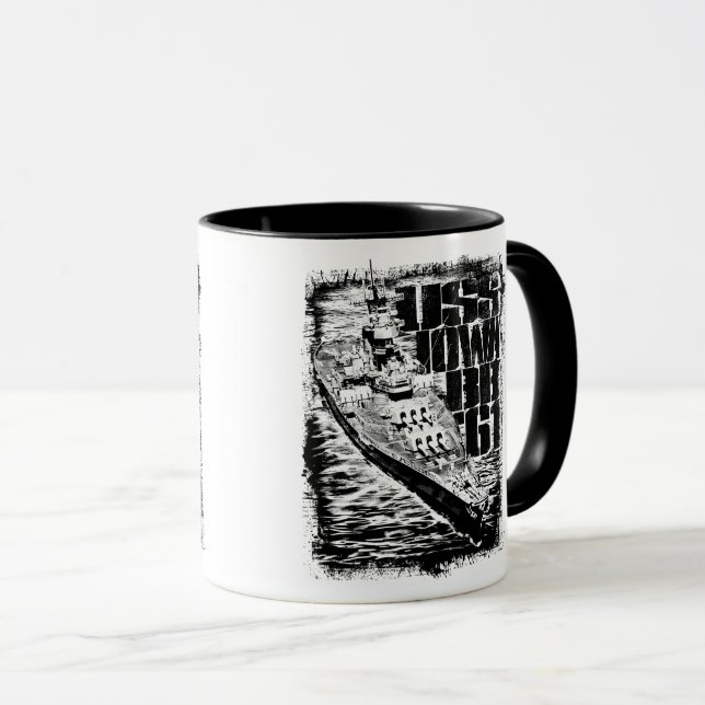 Battleship Iowa Combo Mug (Front Right)