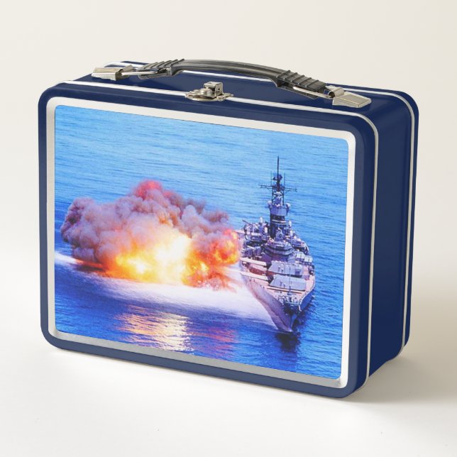 Battleship Power  Metal Lunch Box (Front)