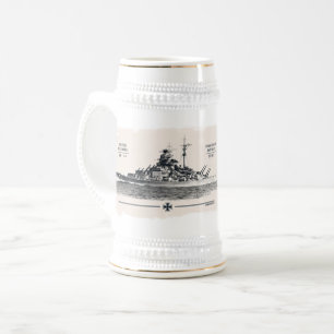 Battleship Tirpitz Beer Stein