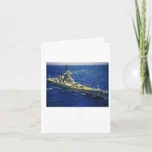 Battleship Uss New Jersey Card