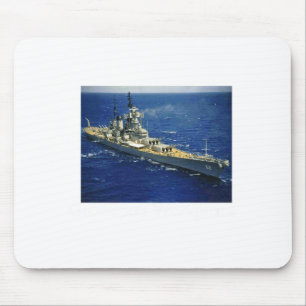 Battleship Uss New Jersey Mouse Pad