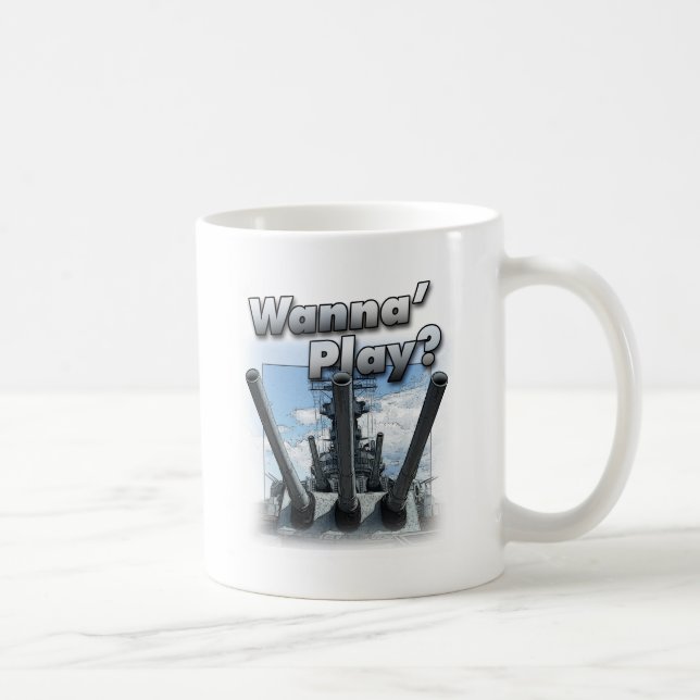 Battleship - Wanna Play? Coffee Mug (Right)