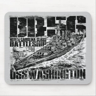 Battleship Washington Mouse Pad