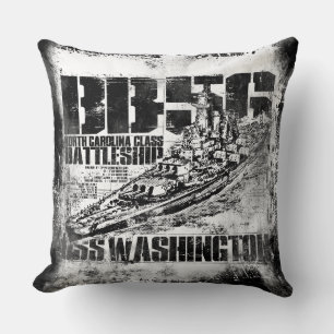 Battleship Washington Pillow