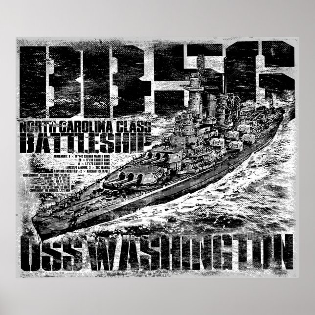 Battleship Washington Poster (Front)