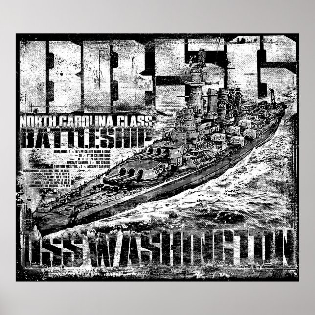 Battleship Washington Poster (Front)