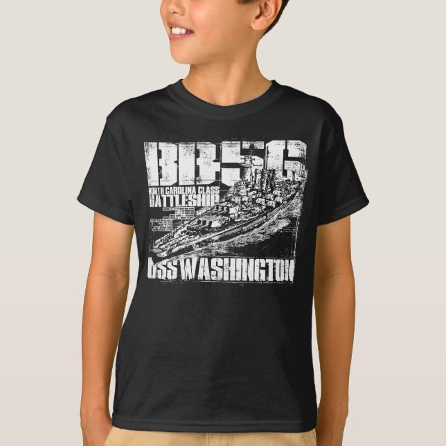 Battleship Washington T-shirt (Front)