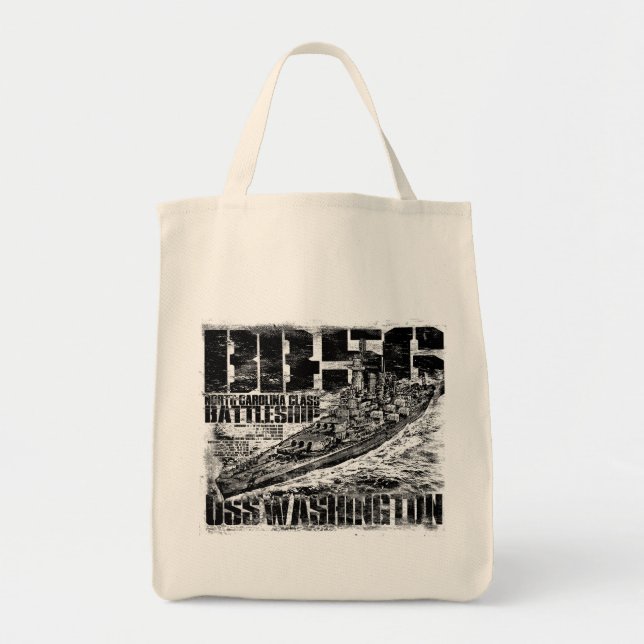Battleship Washington Tote Bag (Front)