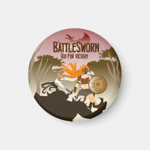 Battlesworn round magnet