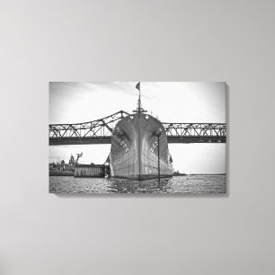 Battlship Cove Canvas Wrap Print