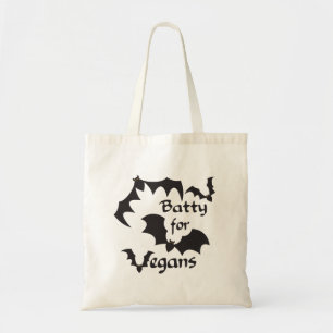 Batty for Vegans Tote Bag