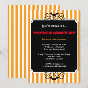 Batty Halloween Party Invitation
