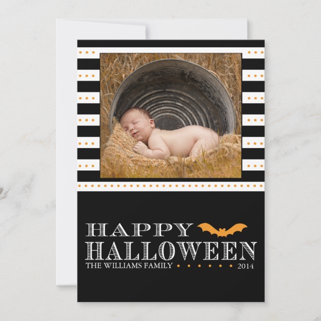 Batty Halloween Photocards Card (Front)