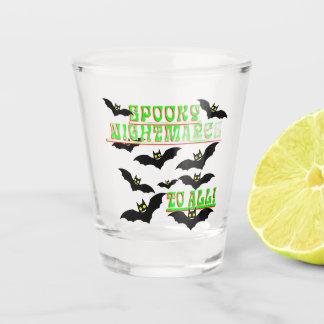 Batty Halloween Shot Glass