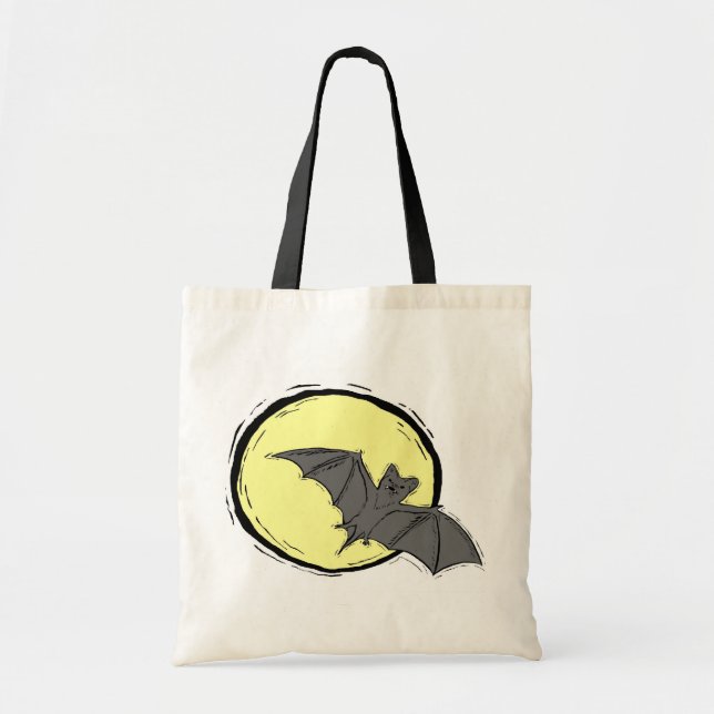 Batty Moon - Budget Tote Bag (Front)