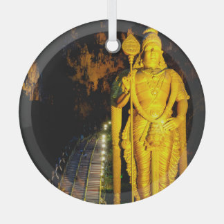 Batu Caves Glass Ornament
