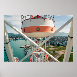 Batumi city Georgia. Ferris wheel Poster