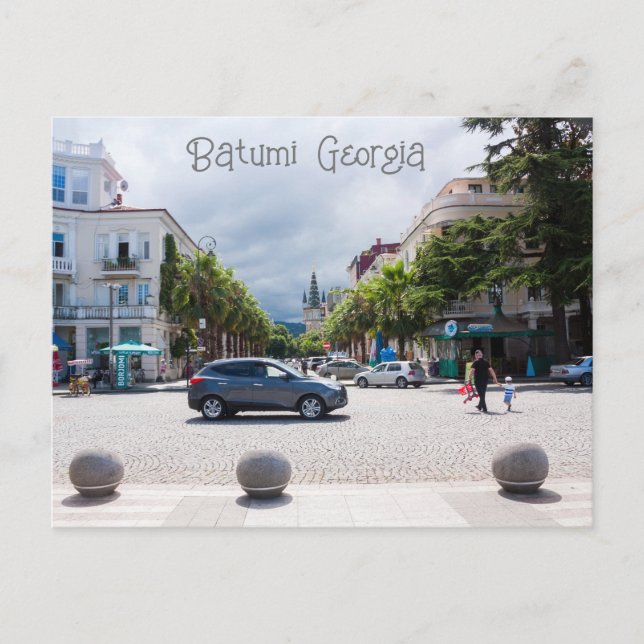 Batumi city Georgia Postcard (Front)