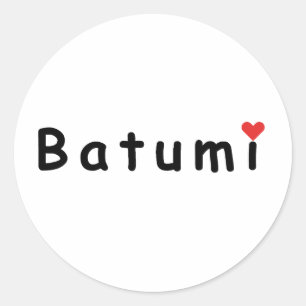 Batumi Georgia, I love Batumi Classic Round Sticker