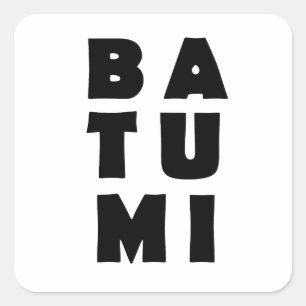 Batumi Georgia, I love Batumi Square Sticker