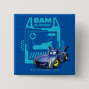 Batwheels™ Bam - The Batmobile 2 Inch Square Button