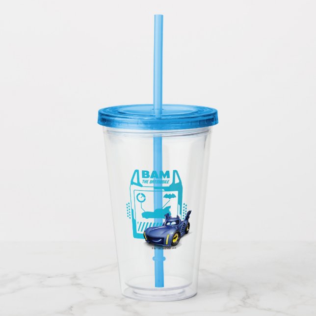 Batwheels™ Bam - The Batmobile Acrylic Tumbler (Front)