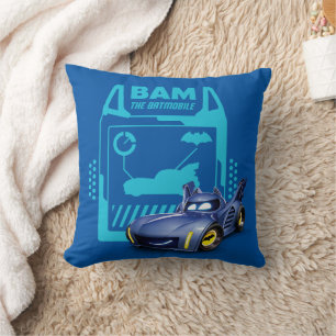 Batwheels™ Bam - The Batmobile Throw Pillow