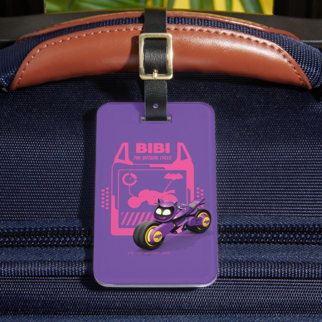 Batwheels™ Bibi - The Batgirl Cycle Luggage Tag (Front Insitu 2)