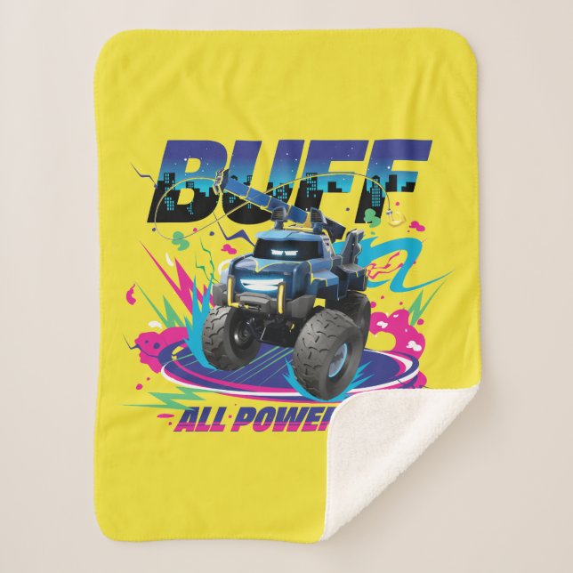 Batwheels™ Buff - All Powered Up Sherpa Blanket (Front)