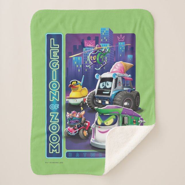Batwheels™ - Legion of Zoom Sherpa Blanket (Front)