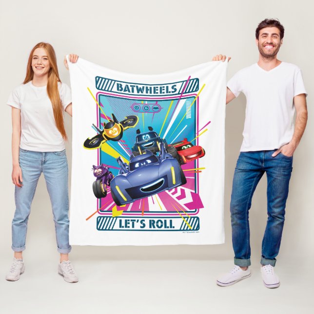 Batwheels™ - Let's Roll Fleece Blanket (In Situ)