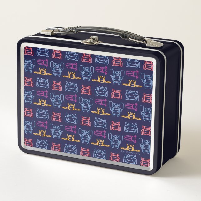 Batwheels™ Neon Outline Pattern Metal Lunch Box (Front)