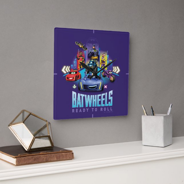 Batwheels™ - Ready to Roll Square Wall Clock (Office)