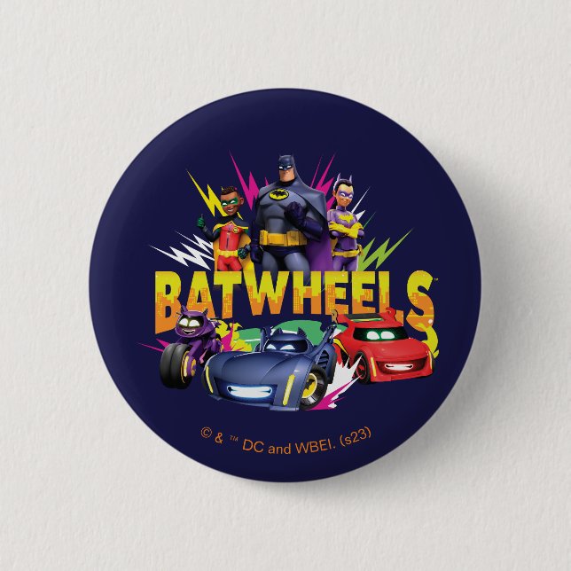 Batwheels™ Superhero Team 2 Inch Round Button (Front)