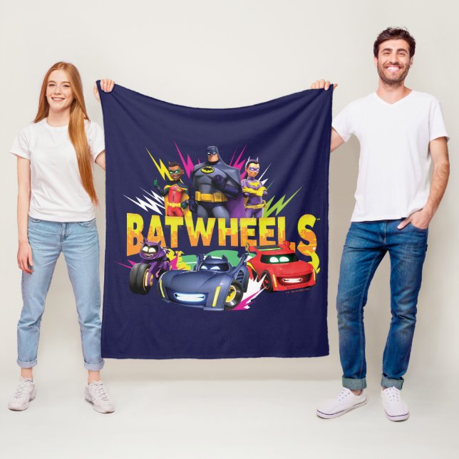 Batwheels™ Superhero Team Fleece Blanket (In Situ)